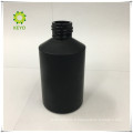 Luxe vide givré noir pompe bouchon verre cosmétique pot bouteille